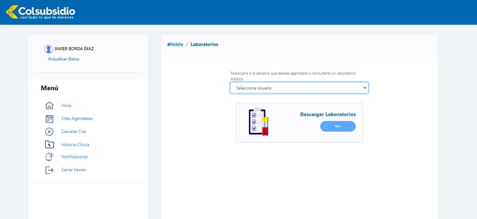 Resultados portal salud